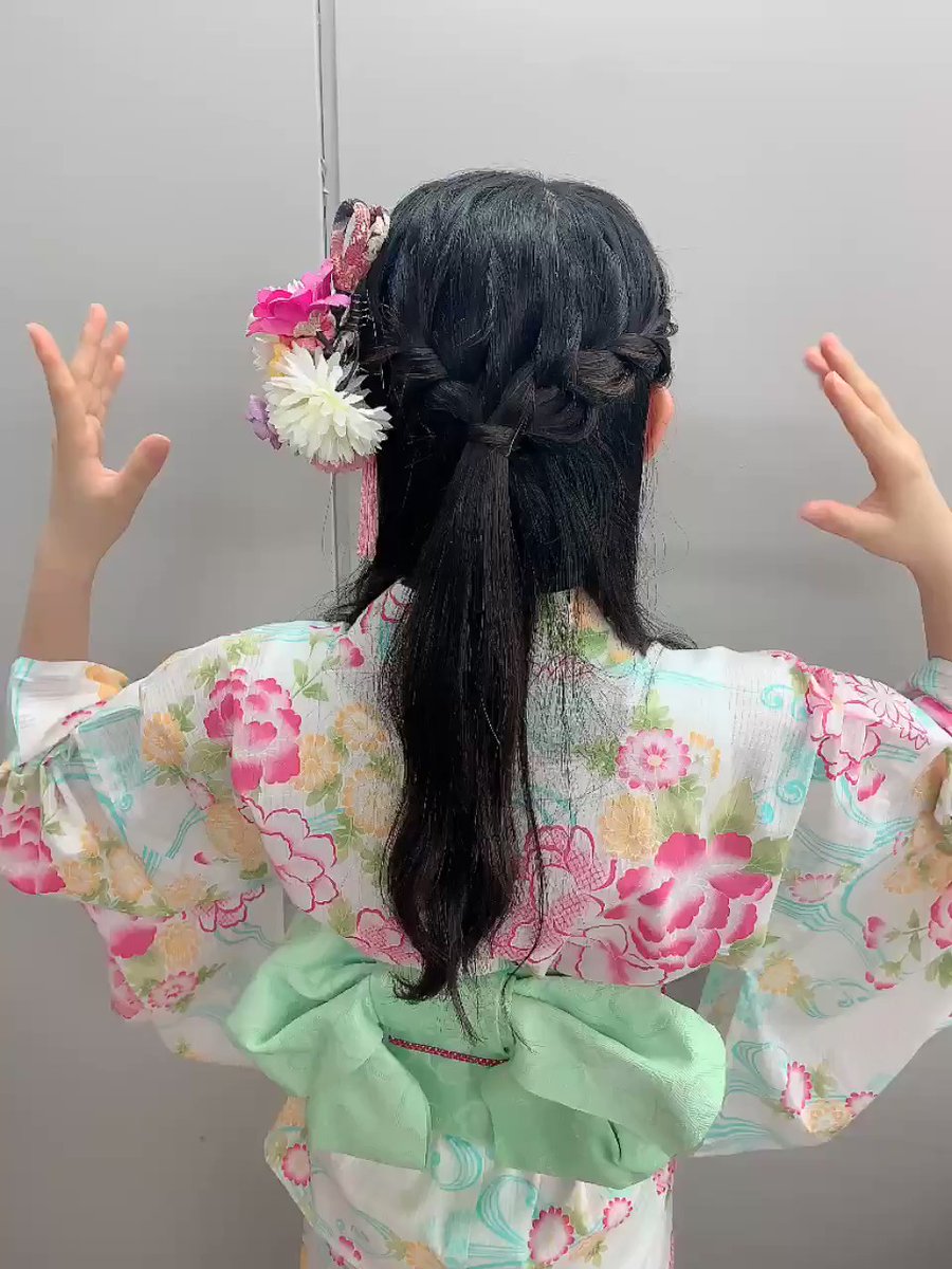 ノイミー] 永田詩央里「（浴衣2020 生写真）とても可愛いアレンジをし
