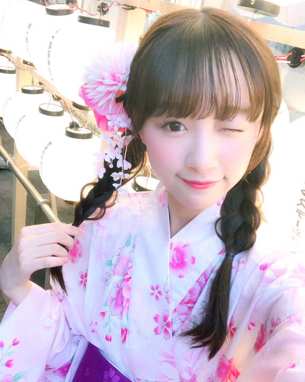 イコラブ] 莉沙ちゃん「博多駅の夏祭り…今年初、浴衣」【=LOVE
