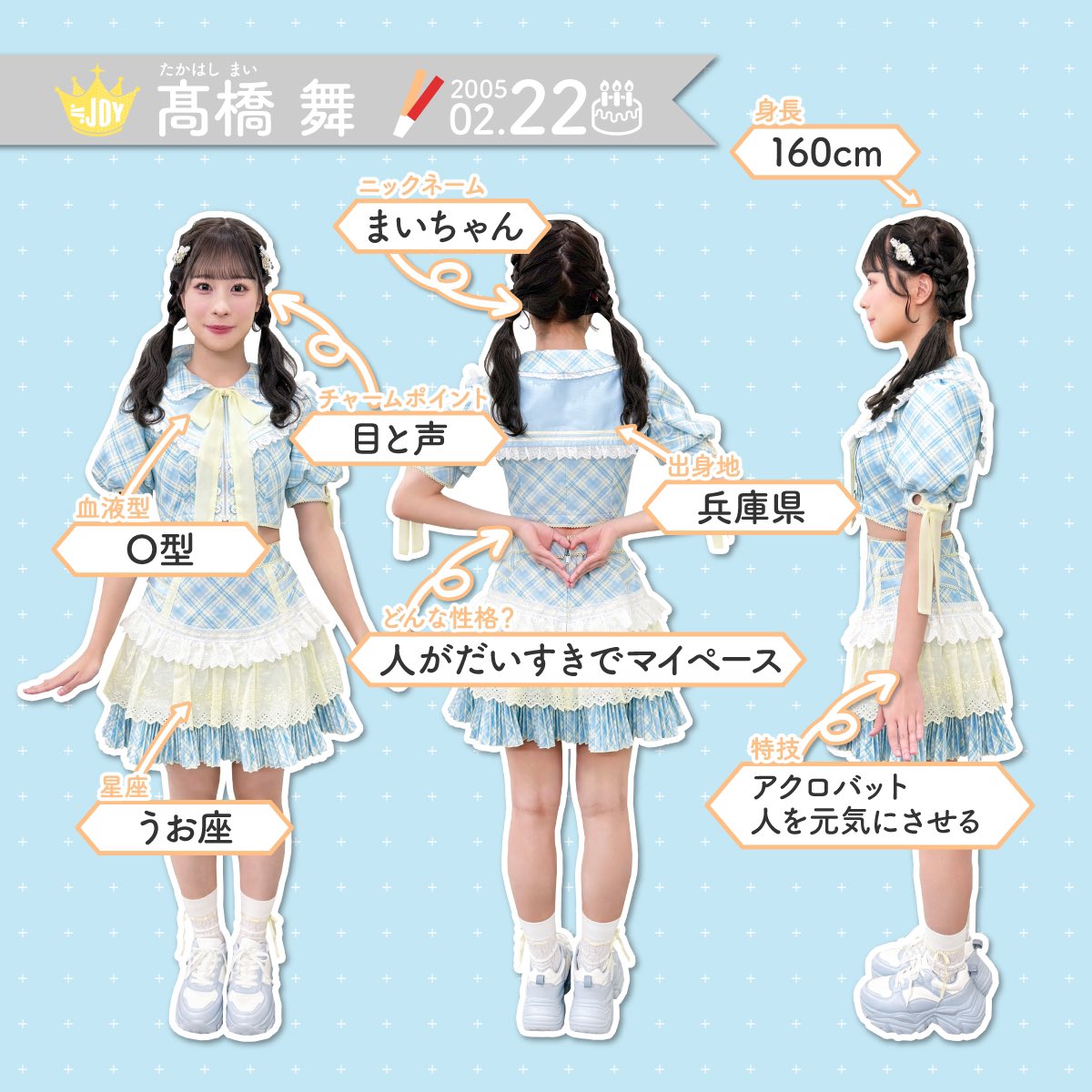 ニアジョイ] ≒JOY『ブルーハワイレモン』プロフィール画像公開