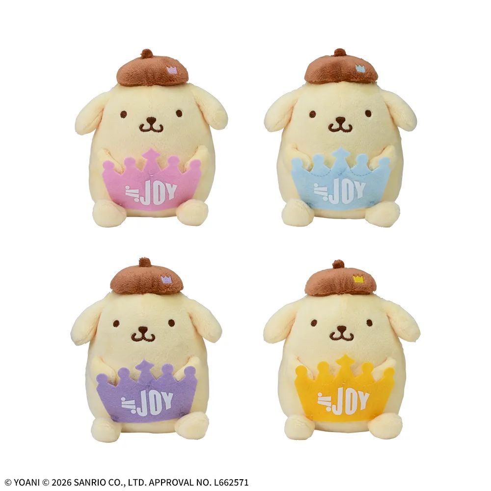 ≒JOY×ポムポムプリン　Lぬいぐるみ　マスコット　 5個　ニアジョイ ニアジョイ] 「≒JOY」×「ポムポムプリン」Lぬいぐるみ＆マスコット