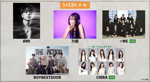 ノイミー] 1/12開催「with MUSIC LIVE presented by BEAT AX」≠MEの