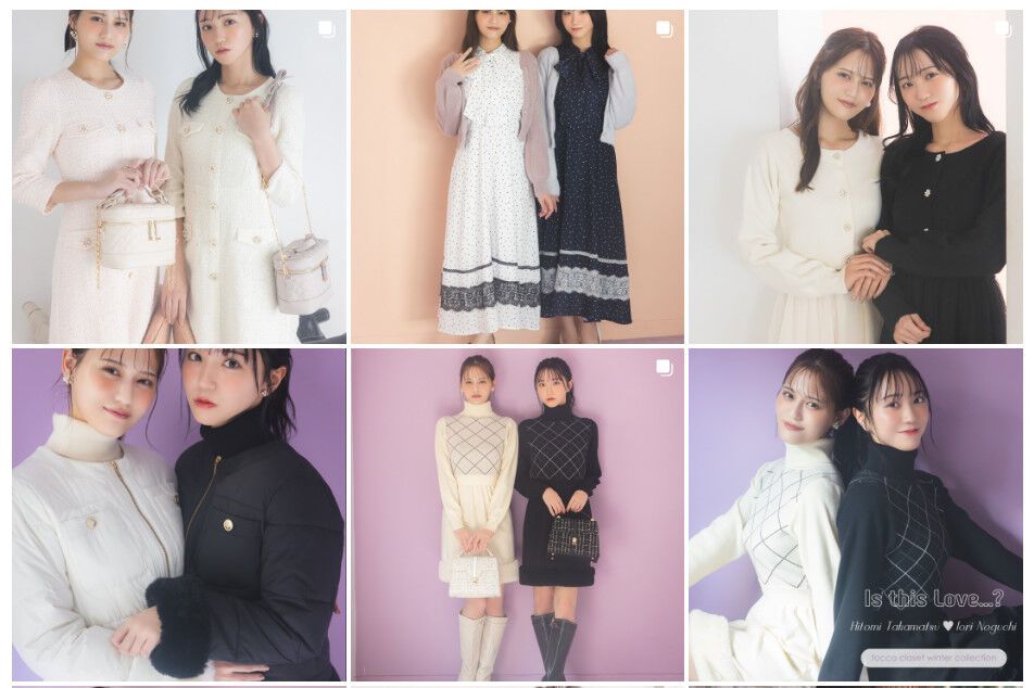 イコラブ] 髙松瞳×野口衣織『2024 AW collection - tocco closet』WEB