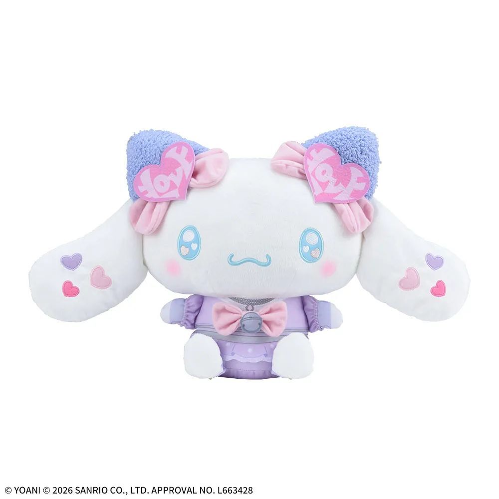 イコラブ] 「＝LOVE」×「シナモロール」 Lぬいぐるみ 猫衣装 コラボ