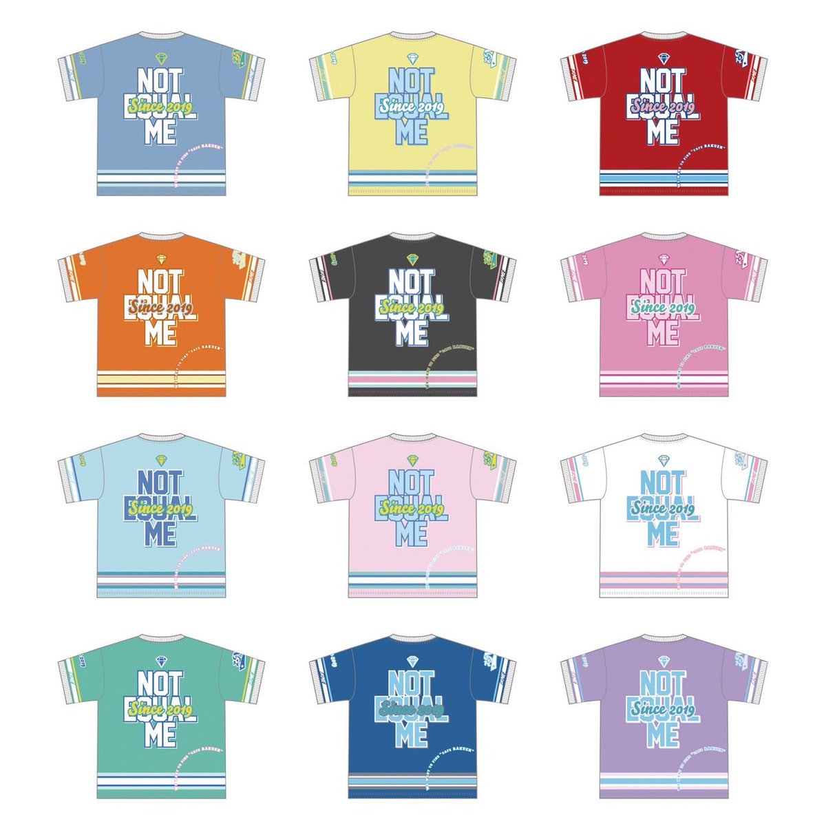 ≠ME ノイミー　メンバーカラーユニフォームTシャツ　BIGサイズ　櫻井もも ≠ME ノイミー メンバーカラーユニフォームTシャツ BIGサイズ