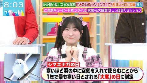 ノイミー] 櫻井もも、1/20放送の「ラヴィット！」出演！実況まとめ
