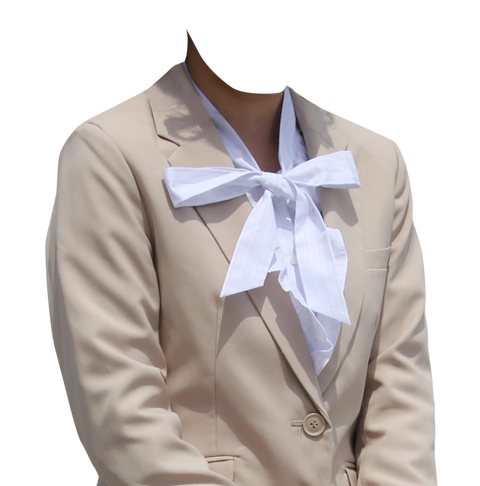 ベージュスーツ着せ替え素材女性
