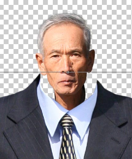 photoshopで遺影-洋服と合成
