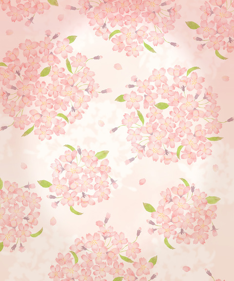 手毬のような桜素材