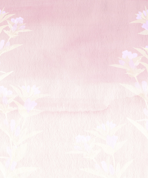 ピンクのイメージ花と水彩背景