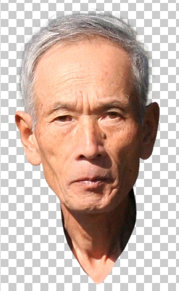 photoshopで遺影髪の毛の切り抜き成功