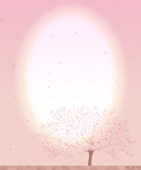 桜イラストピンクの背景