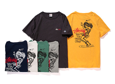 Stussy x Champion 2013 SS World Tour & Twist Girl & Football Tee