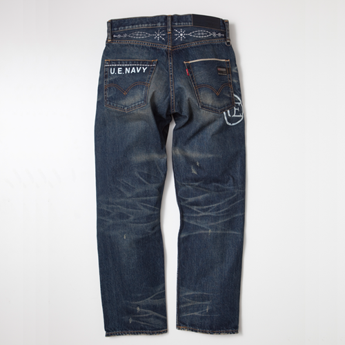 UE x リーバイスフェノム uniform experiment x Levi's Fenom U.E. NAVY DISCO Decoration