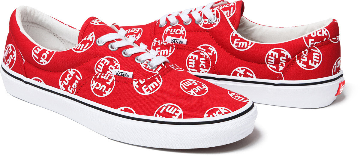 SUPREME VANS 2014 AW FUCK EM ERA SK8 HI SKOOL OF DAZE