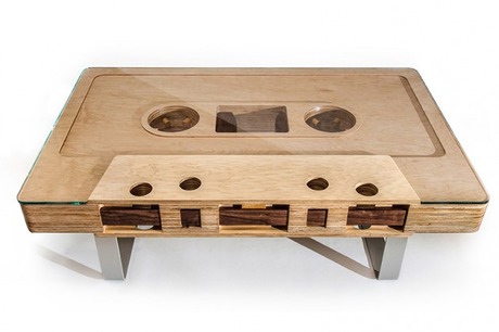 Mixtape Cassette Table by Jeff Skierka