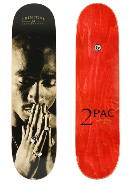 PRIMITIVE  2PAC SKATEBOARDING DECK