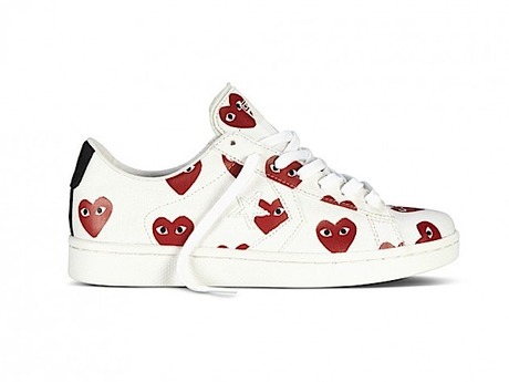 comme des garçons play x converse pro leather