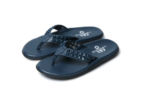 SOPHNET. X ISLAND SLIPPER STUD SANDALS MIGHT BE THE ONLY ACCEPTABLE FLIP-FLOP ON THE PLANET