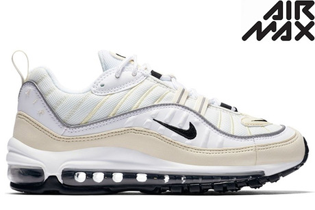 NIKE W AIR MAX 98 FOSSIL REFLECT SILVER