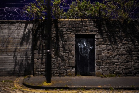 Banksy Mobile Lovers New Mural Bristol UK