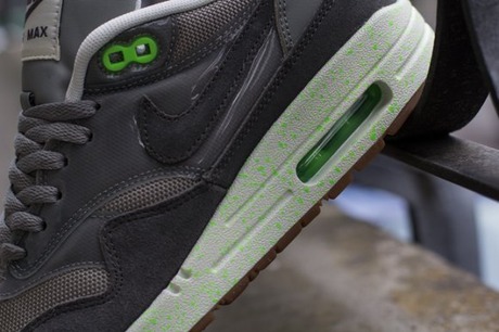 Nike WMNS Air Max 1Mine Grey/Mercury Grey-Flash Lime-Sail