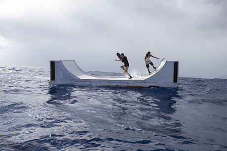 Volcom's Floating Mini Ramp