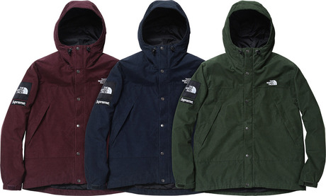 Supreme x The North Face Mountain Shell Jacket Water resistant cotton corduroy