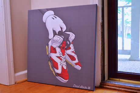 DEAD STOCKS VA CARMINE CANVAS