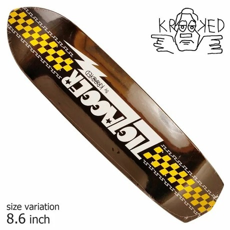 KROOKED DECK 8.6 ZIG ZAGGER CLASSIC BLACK