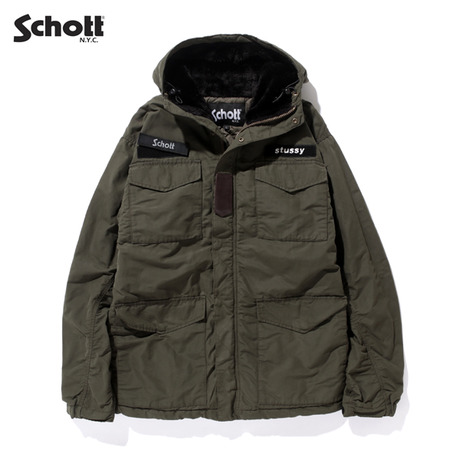 STUSSY  Schott Waxed M65 Jacket