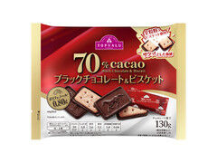 イオン トップバリュ 70％カカオ ブラックチョコレート＆ビスケット