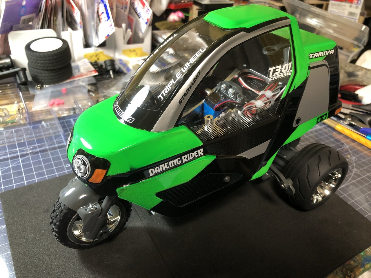 13号車 T3-01 ダンシングライダーの制作その3 タイヤ変更とか : 小学生