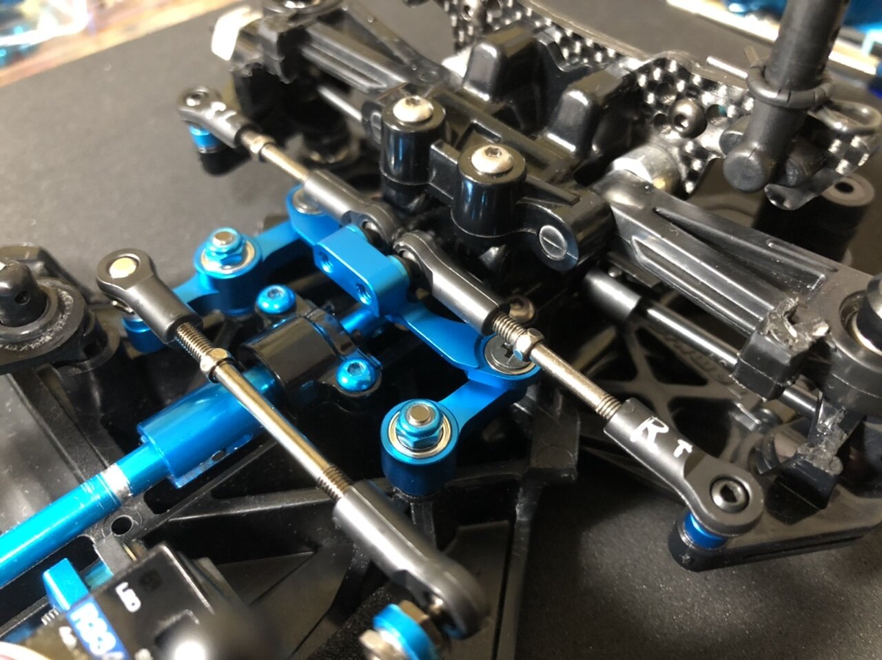 2種類選べる TT-02 TYPE-S アルミLTステアリングセット スチール