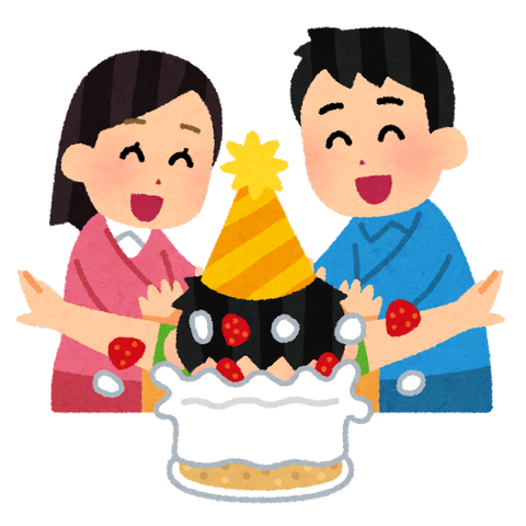 party_birthdaycake_kao_tsukkomu