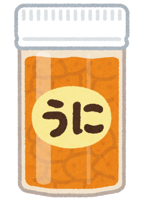 food_tsumami_uni_bin_tsubu