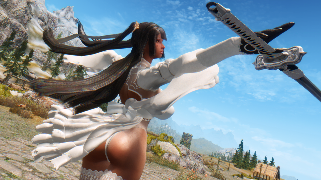 スカイリムでいろいろ揺らしてみよう Skyrim 脳筋墓場