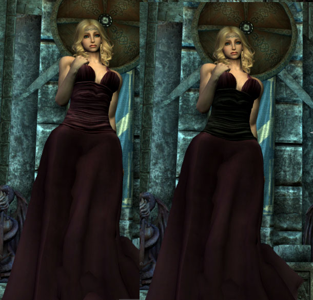 【7B】TM BallGown conversion for 7b Bombshell BBP : Skyrim 脳筋墓場