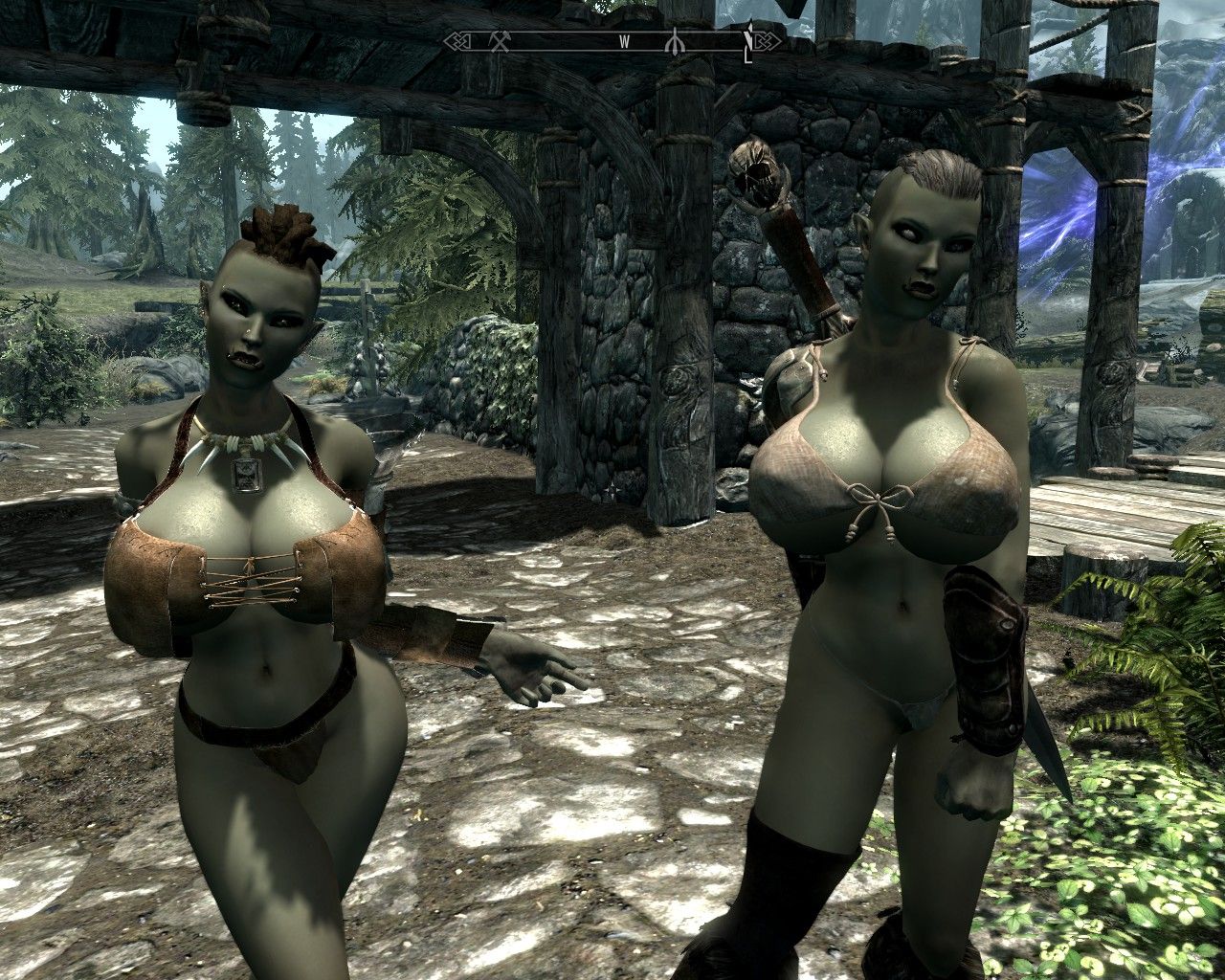 Big Tits Skyrim Warrior Sex With Ogre In The Rain.