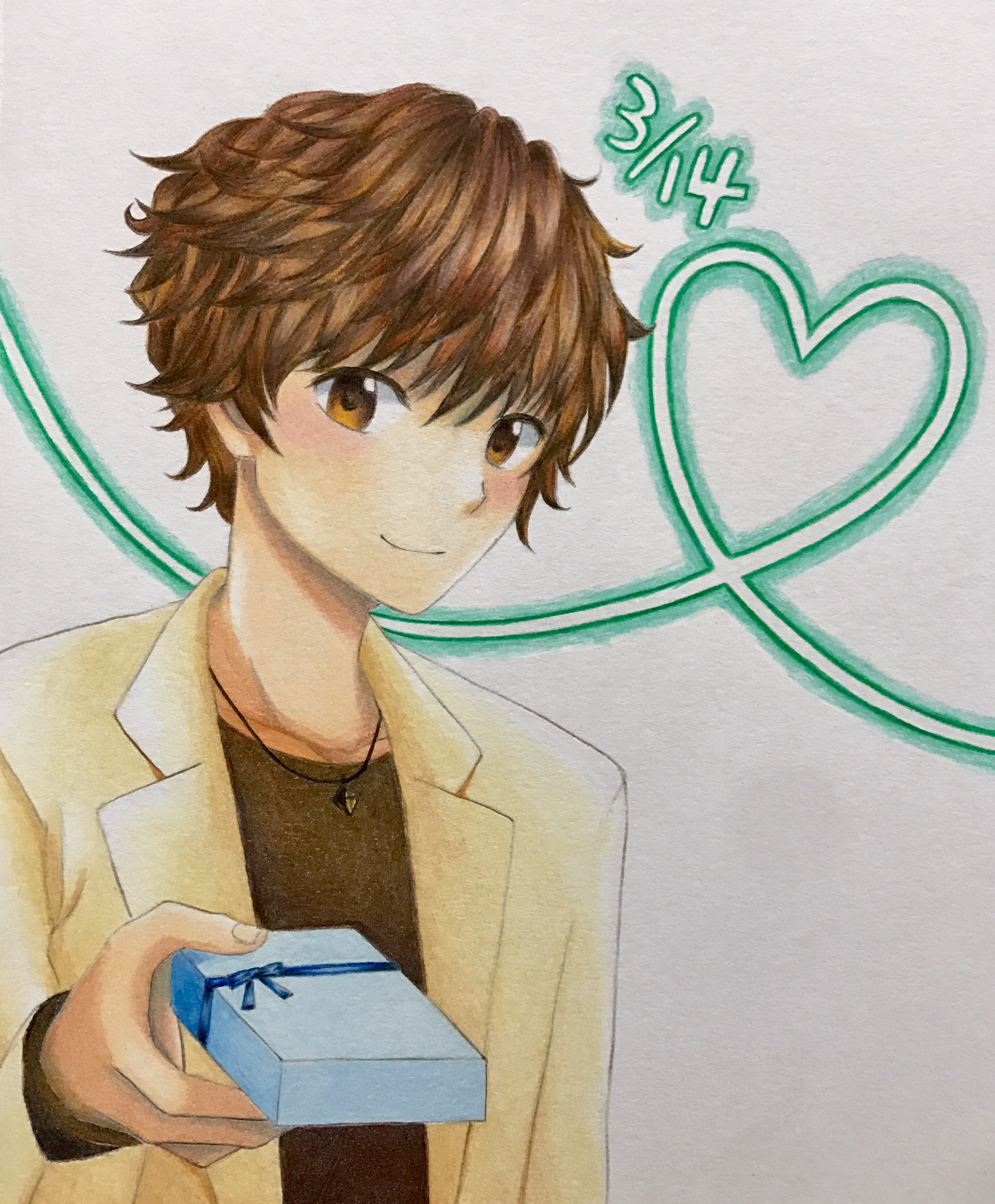 バレンタインデー ホワイトデー 休日は色鉛筆