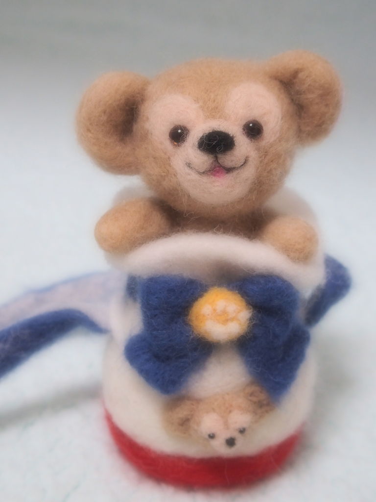 ポップコーンバケットのダッフィーとお揃い スカイままの曇りのち晴れ時々disney Walking