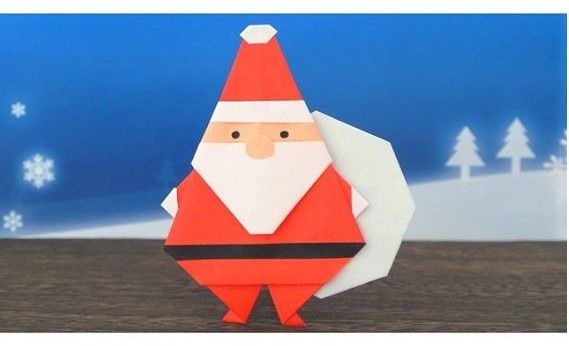 サンタの折り紙 折り紙と思えないくらい素敵なサンタ Origami Santa Claus Janeの折り紙パーク