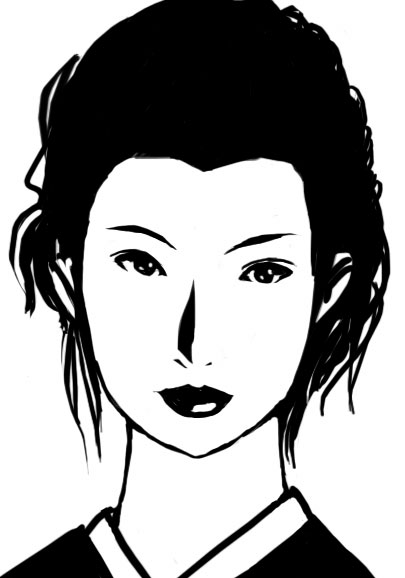 白黒のイラスト 似顔絵イラスト制作のきまぐれブログ