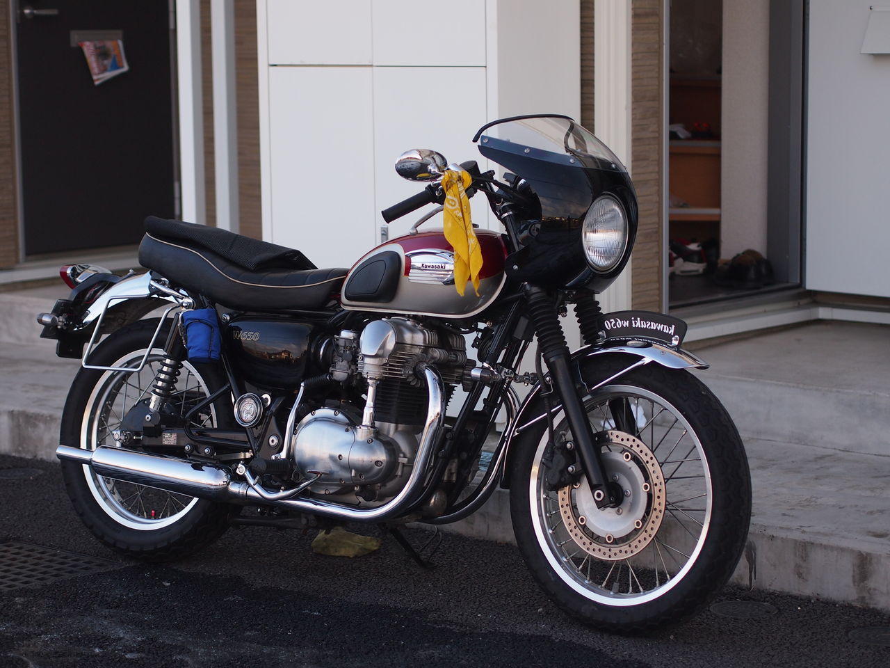 Kawasaki カワサキ W800 純正オプション カウル ビキニカウル 茶