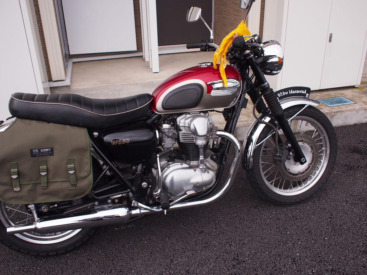 ツーリングバックと風切り購入 Hello Rider