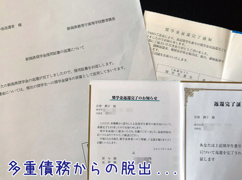 奨学金完済(テキスト入)