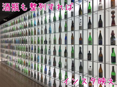 卒業生の蔵元の銘酒コーナー