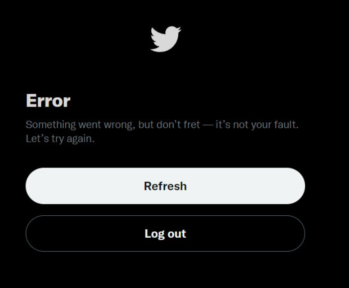 強制ログアウト ツイッターログインエラー 不具合バグが世界中で発生 ただし英語のtwitterエラーメッセージの方が数百倍まし Don T Fret の意味は 超絶 厳選 ニュースまとめch