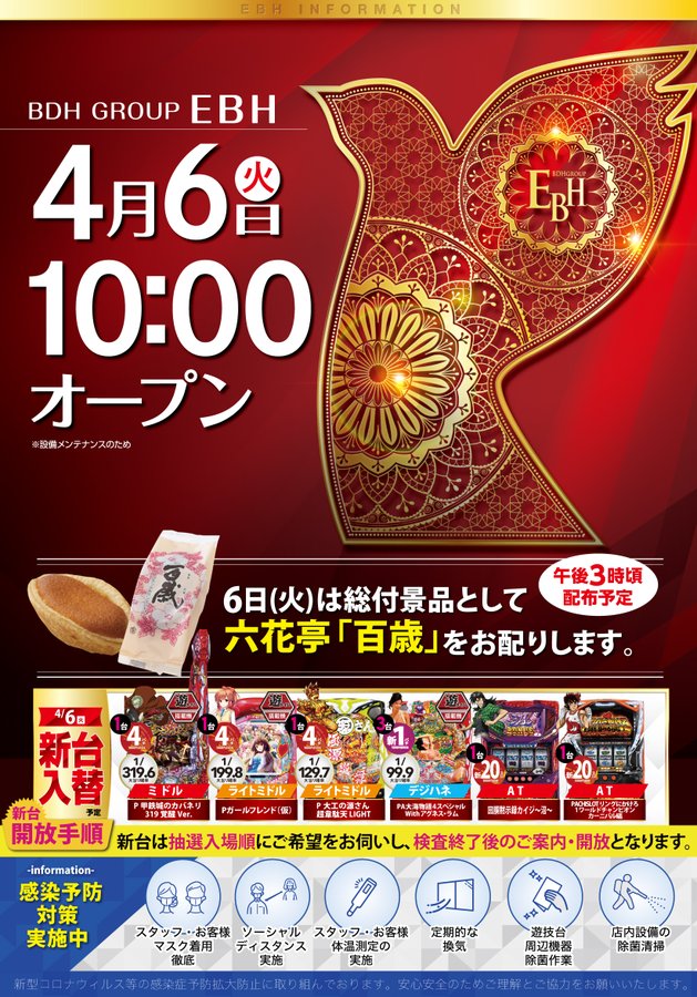 4 6 Ebh店 6のつく日 時差10 00オープン 集計結果 札幌 道央スロットアナライズ 4 6 Ebh店 6のつく日 時差10 00オープン 集計結果 札幌 道央スロットアナライズ