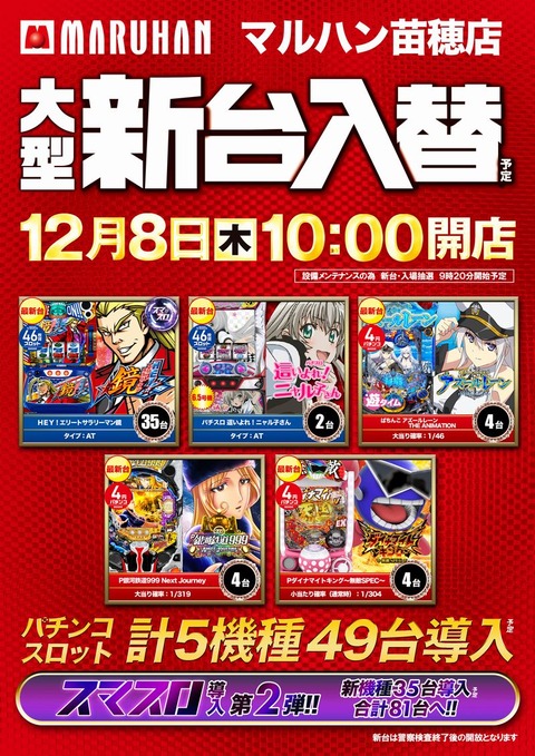 12月8日入替