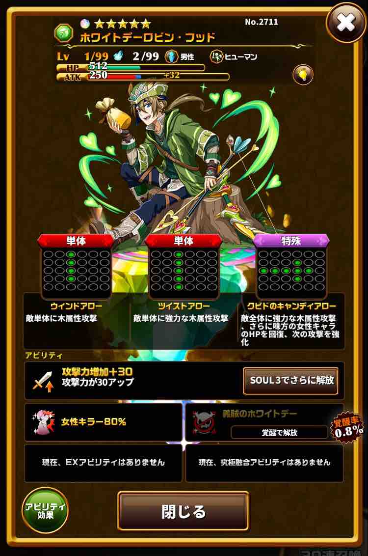 エレスト ホワイトデーガチャがスタート ホワイトデーロビンフッドの評価など まぁぼのエレスト研究所 エレスト ホワイトデーガチャがスタート ホワイトデーロビンフッドの評価など まぁぼのエレスト研究所
